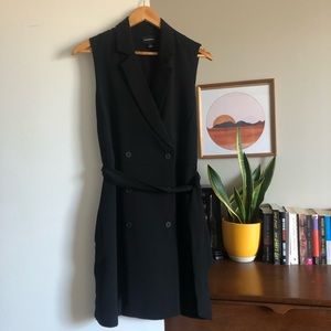 Frank & Oak Black Blazer dress